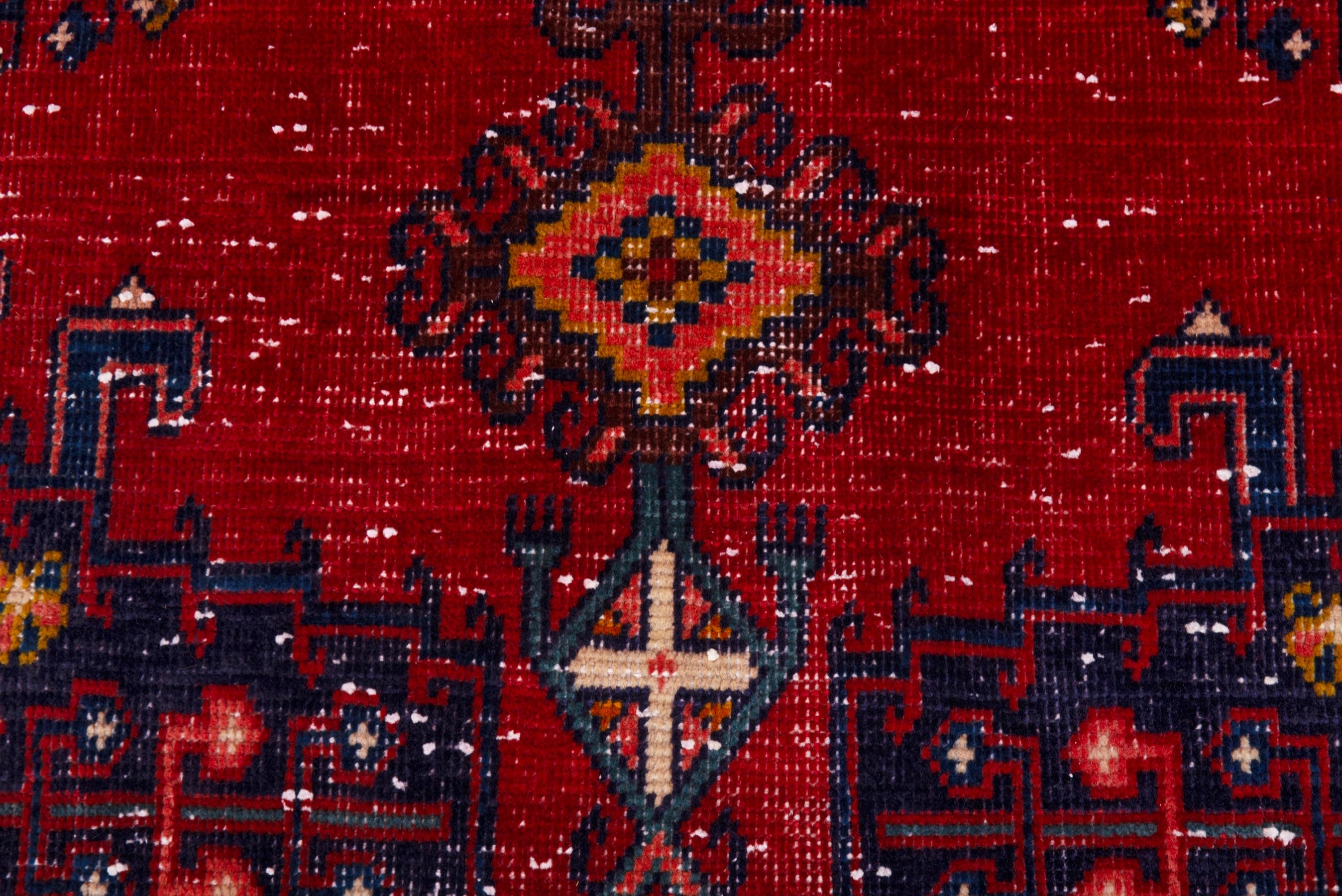 Persian Vist accent rug in deep red and burgundy, view 11 of 18