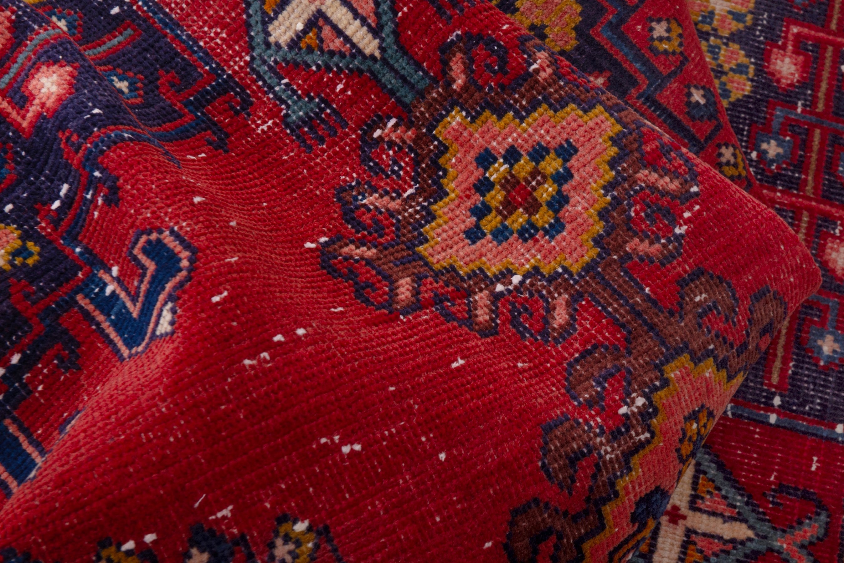 Persian Vist accent rug in deep red and burgundy, view 15 of 18