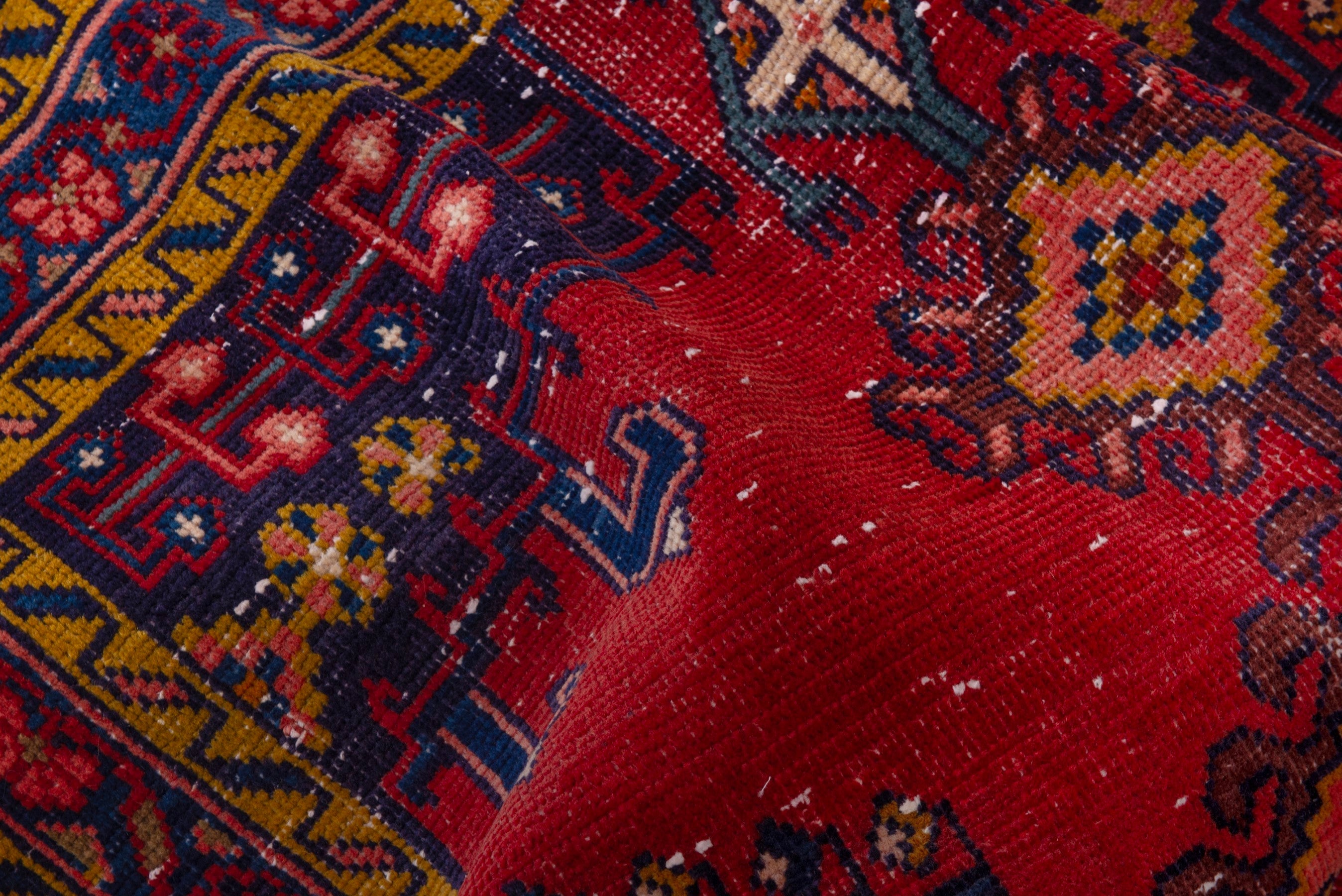 Persian Vist accent rug in deep red and burgundy, view 16 of 18