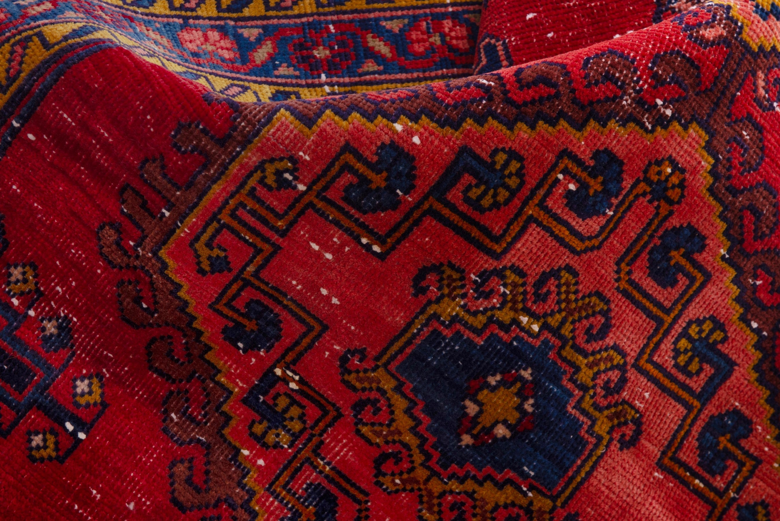 Persian Vist accent rug in deep red and burgundy, view 17 of 18