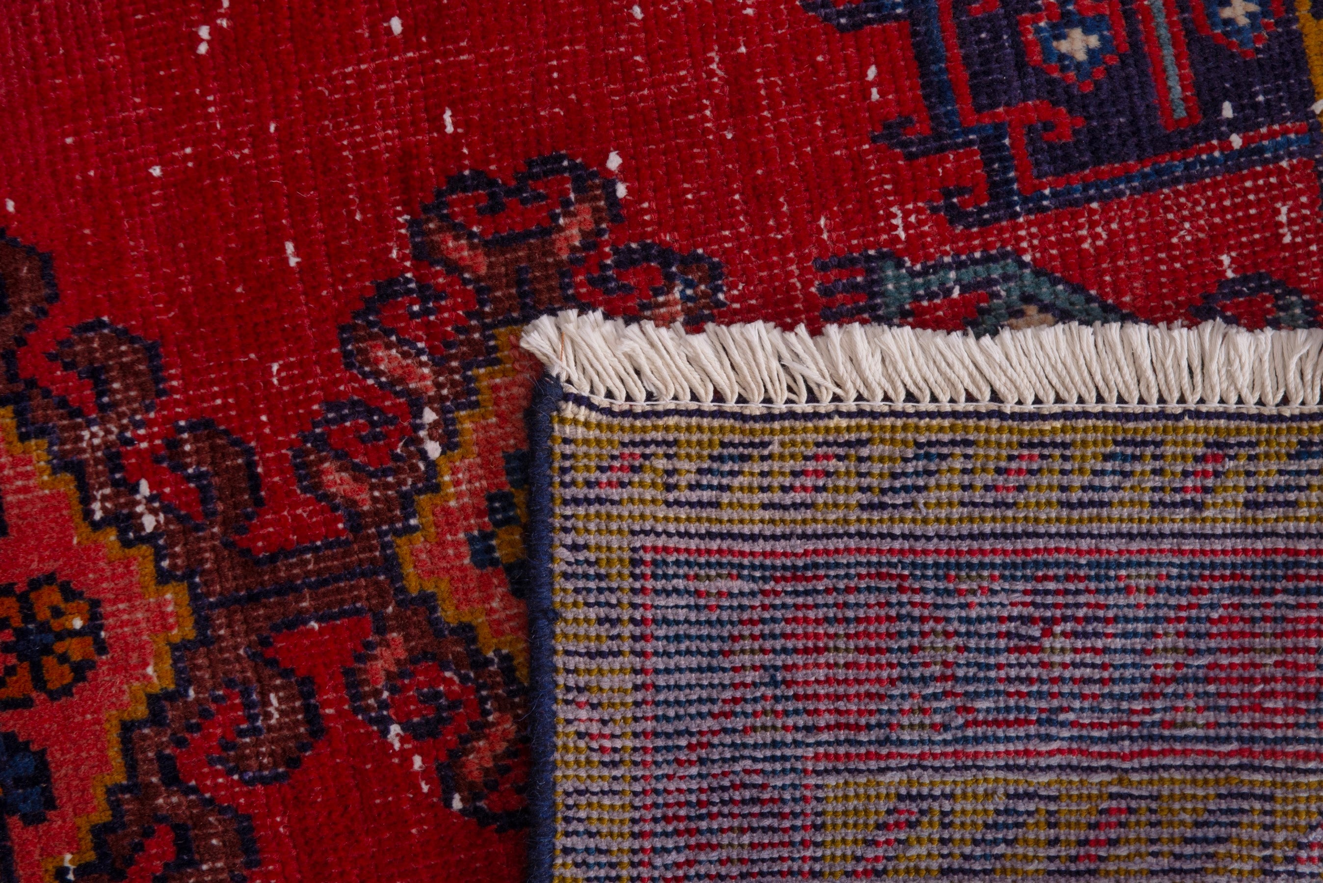 Persian Vist accent rug in deep red and burgundy, view 18 of 18
