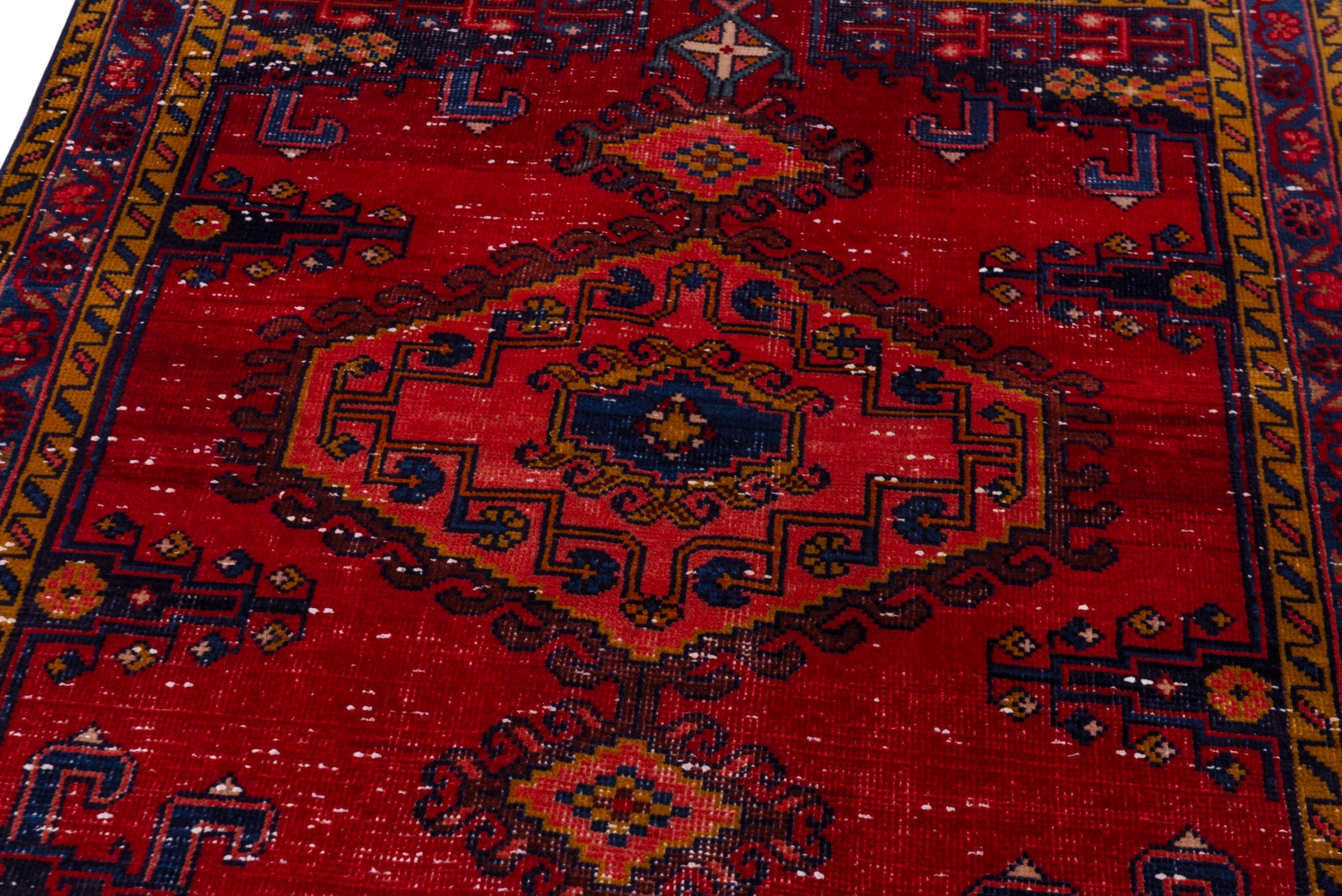 Persian Vist accent rug in deep red and burgundy, view 9 of 18