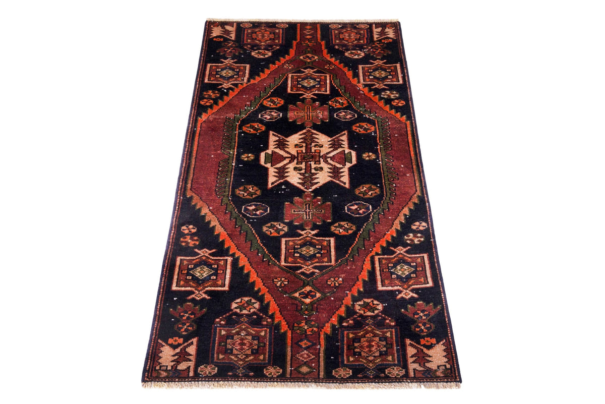 5186, Persian Saveh Mini Rug