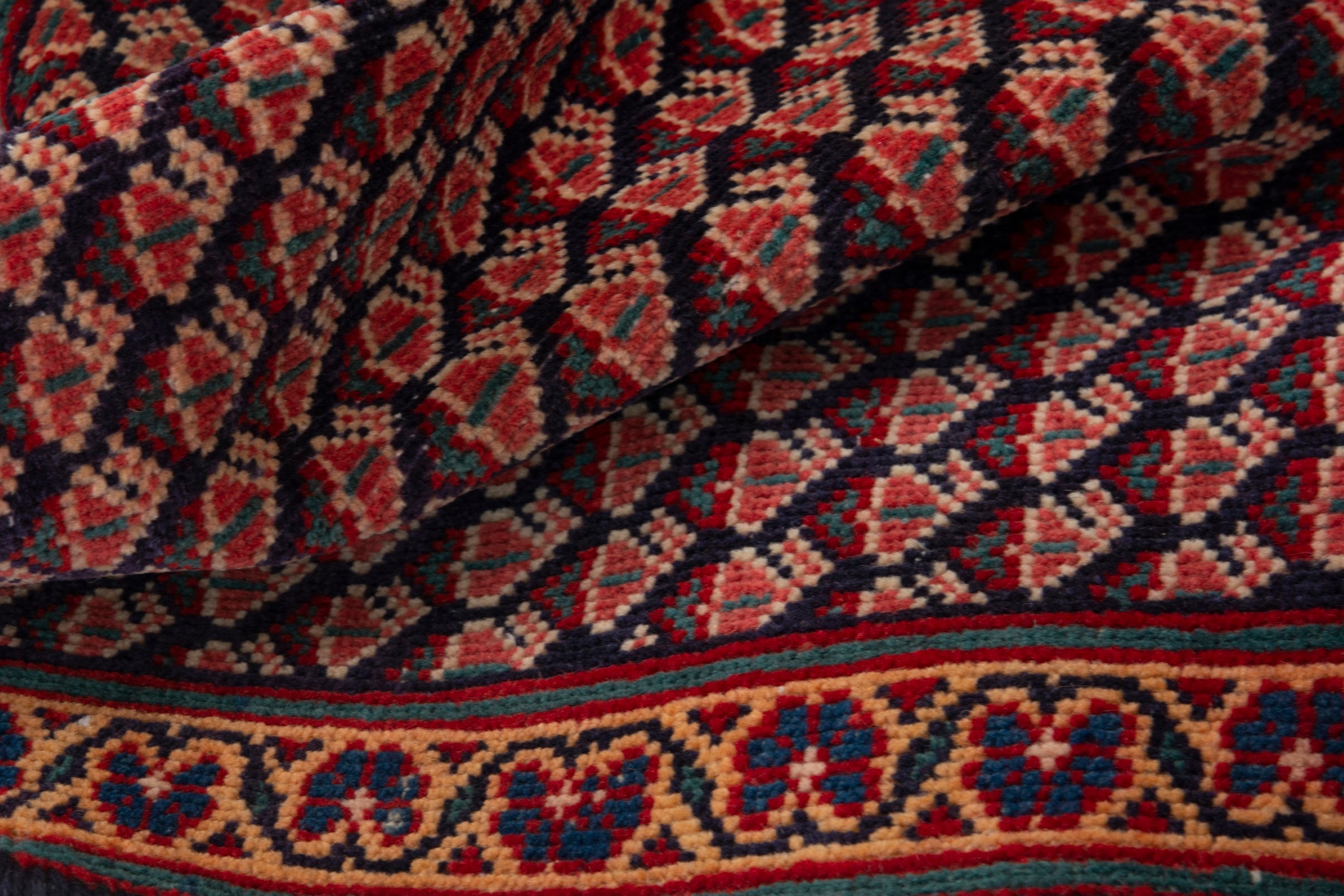 Persian Vist accent rug in burgundy and rust, view 15 of 17