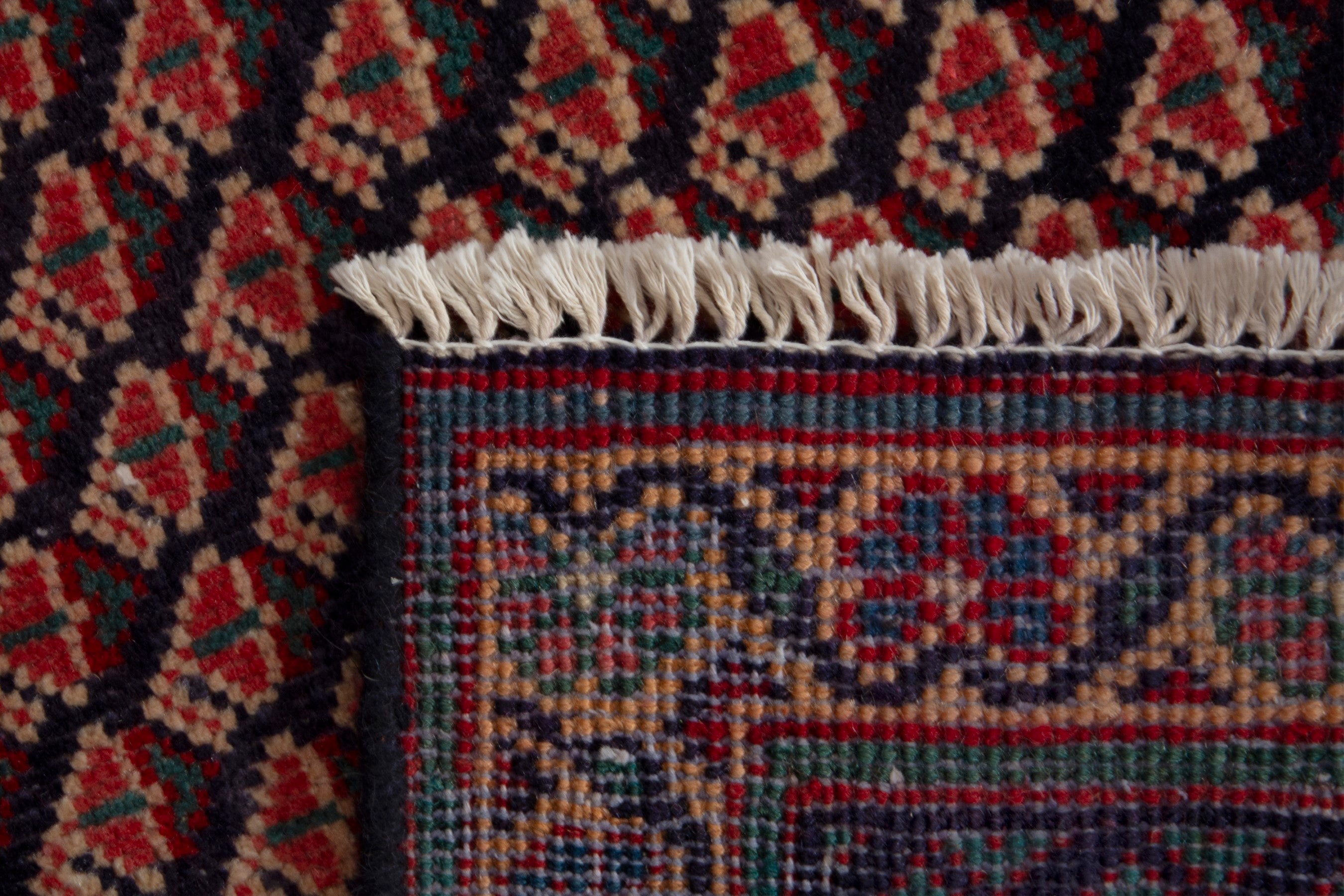Persian Vist accent rug in burgundy and rust, view 17 of 17