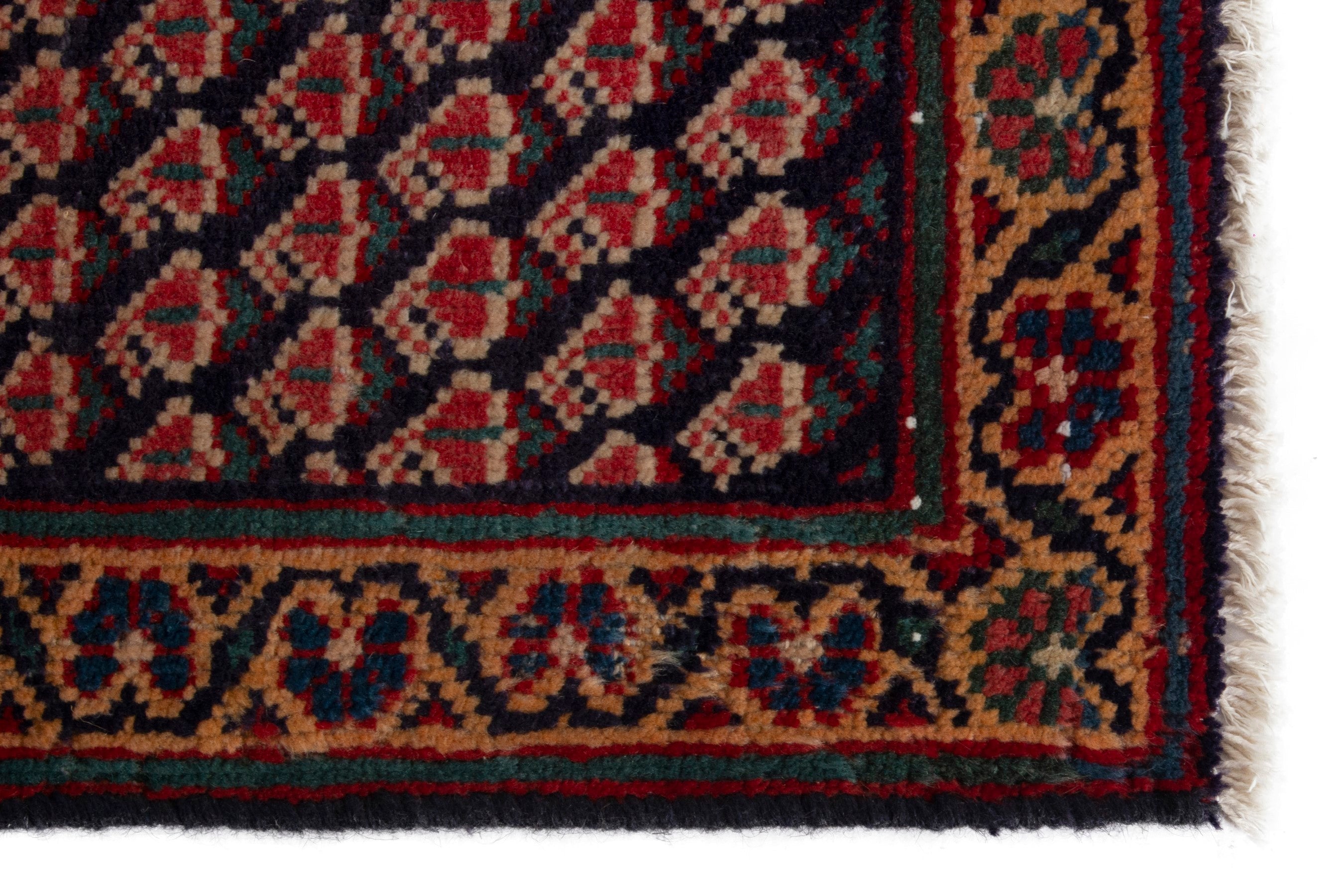Persian Vist accent rug in burgundy and rust, view 5 of 17