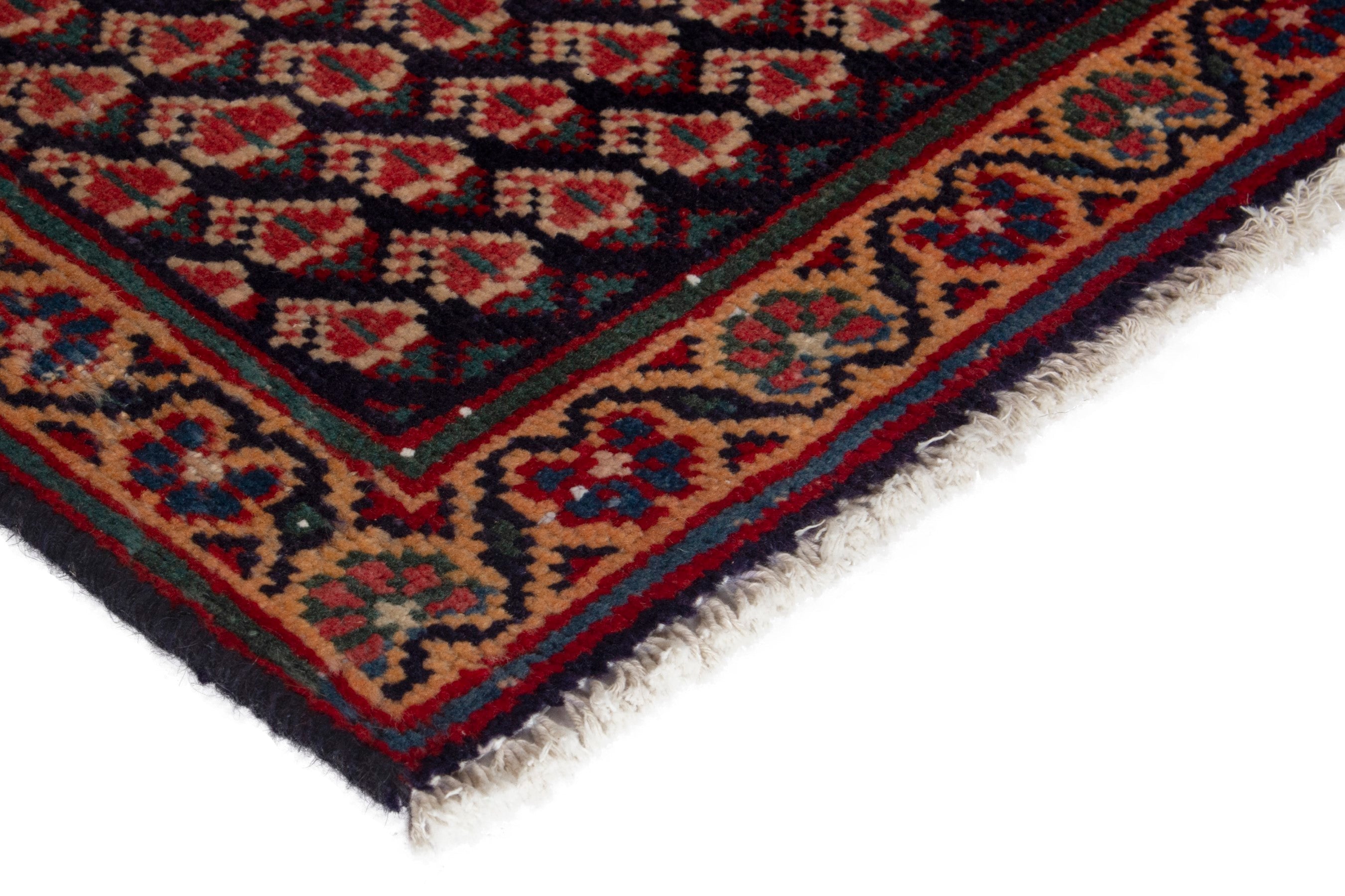 Persian Vist accent rug in burgundy and rust, view 6 of 17