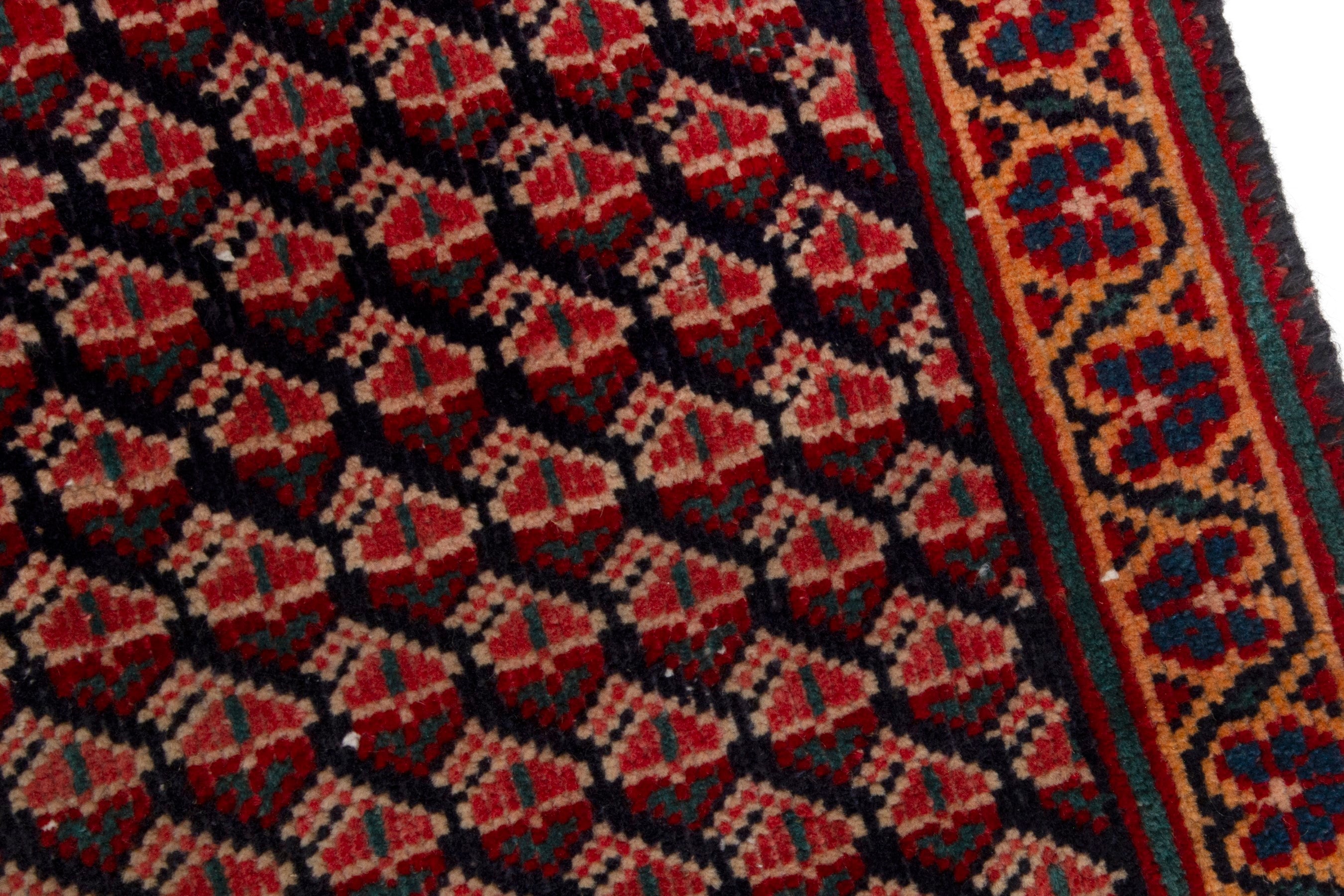 Persian Vist accent rug in burgundy and rust, view 7 of 17