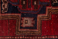 Persian Zanjan runner rug in deep red and navy, view 14 of 18