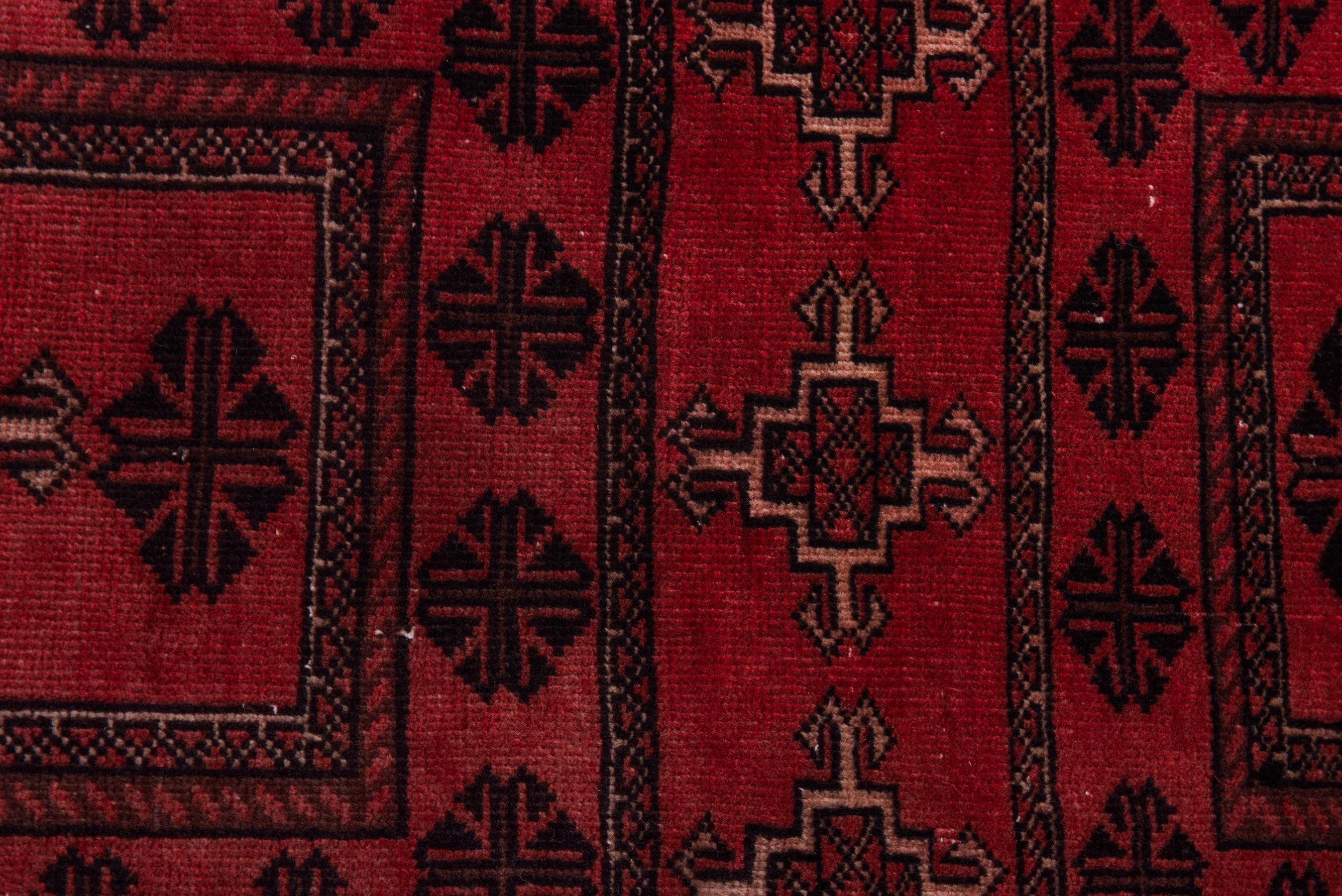 Persian Baluch accent rug in burgundy and deep red, view 13 of 17