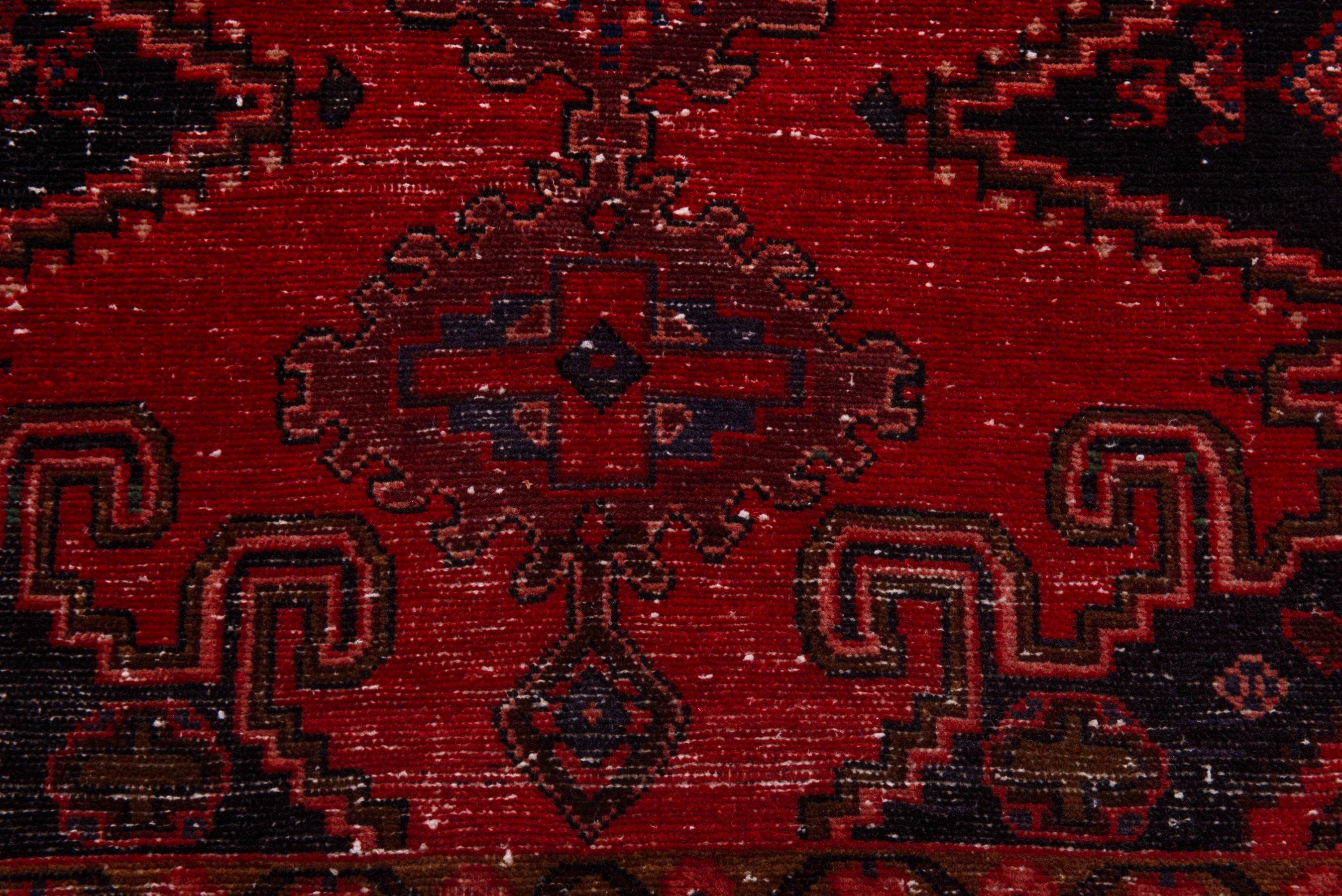 Persian Vist accent rug in deep red and black cherry, view 11 of 19