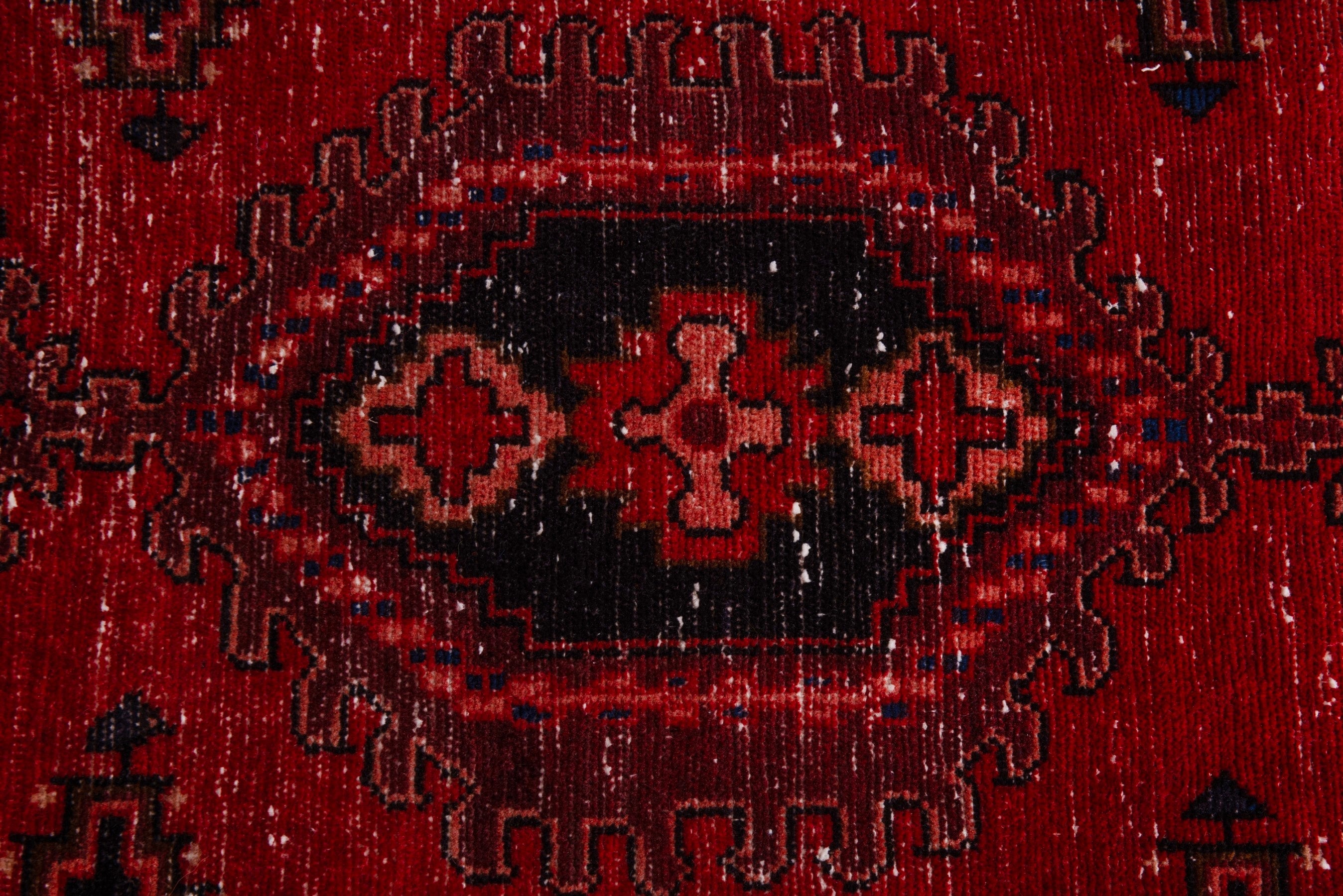 Persian Vist accent rug in deep red and black cherry, view 12 of 19
