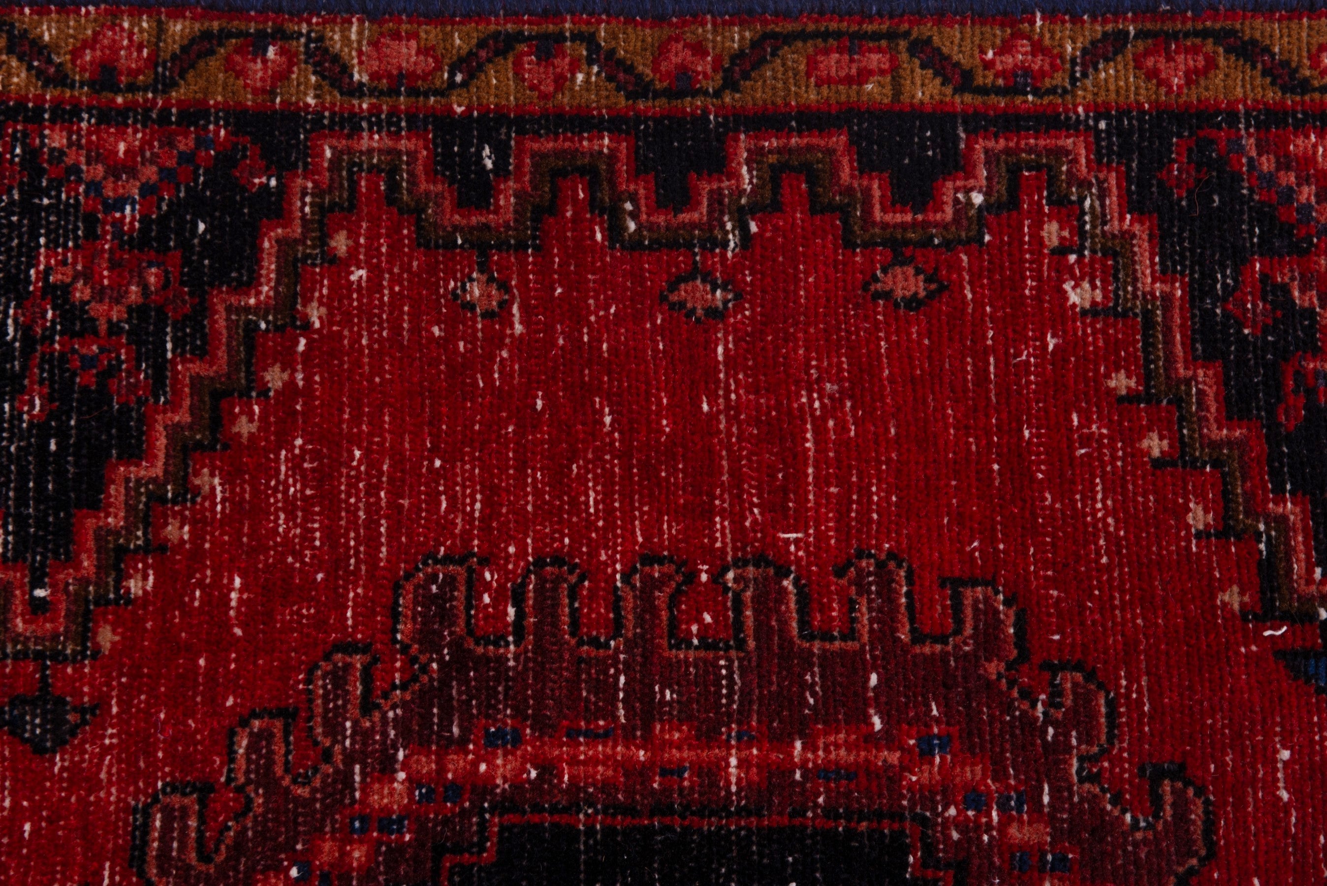Persian Vist accent rug in deep red and black cherry, view 14 of 19