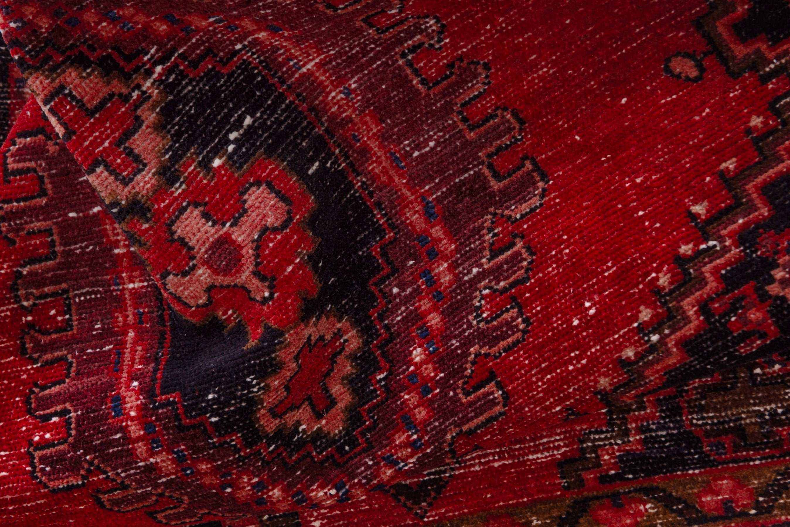 Persian Vist accent rug in deep red and black cherry, view 15 of 19