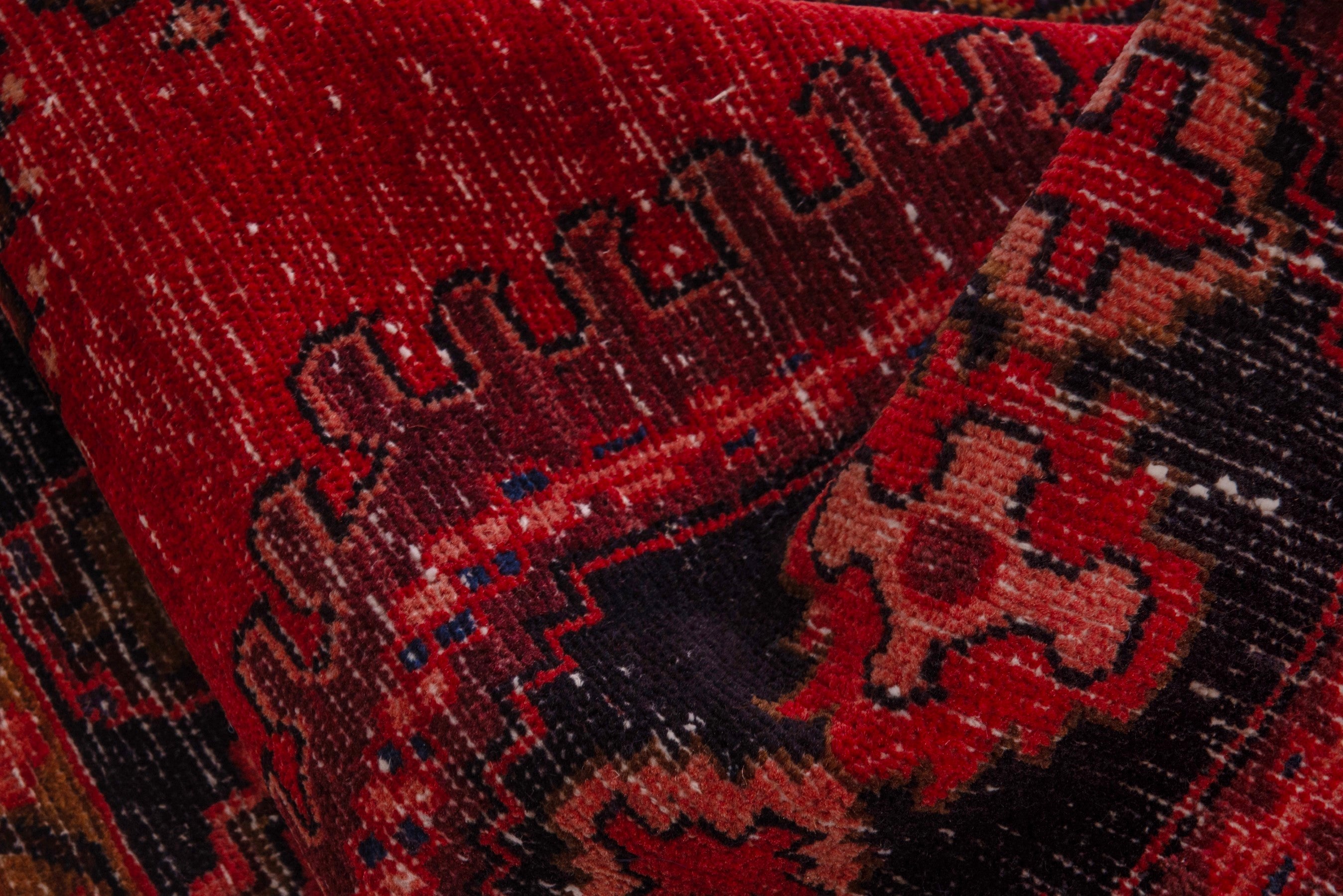 Persian Vist accent rug in deep red and black cherry, view 17 of 19