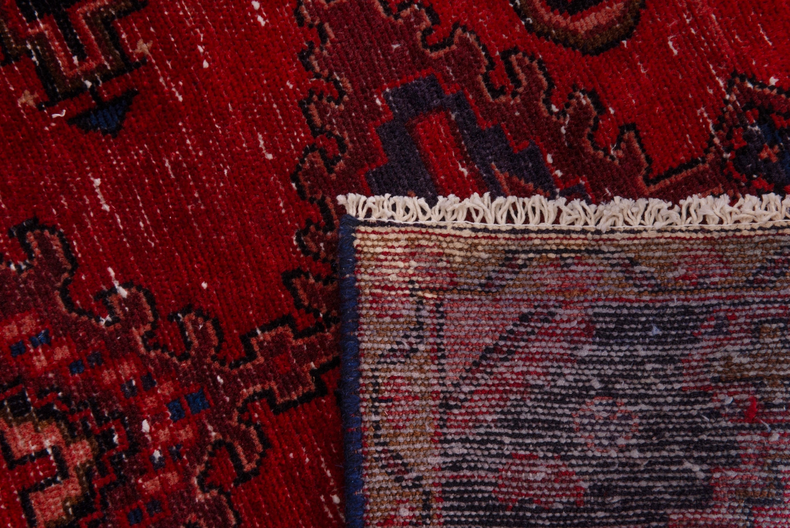 Persian Vist accent rug in deep red and black cherry, view 19 of 19