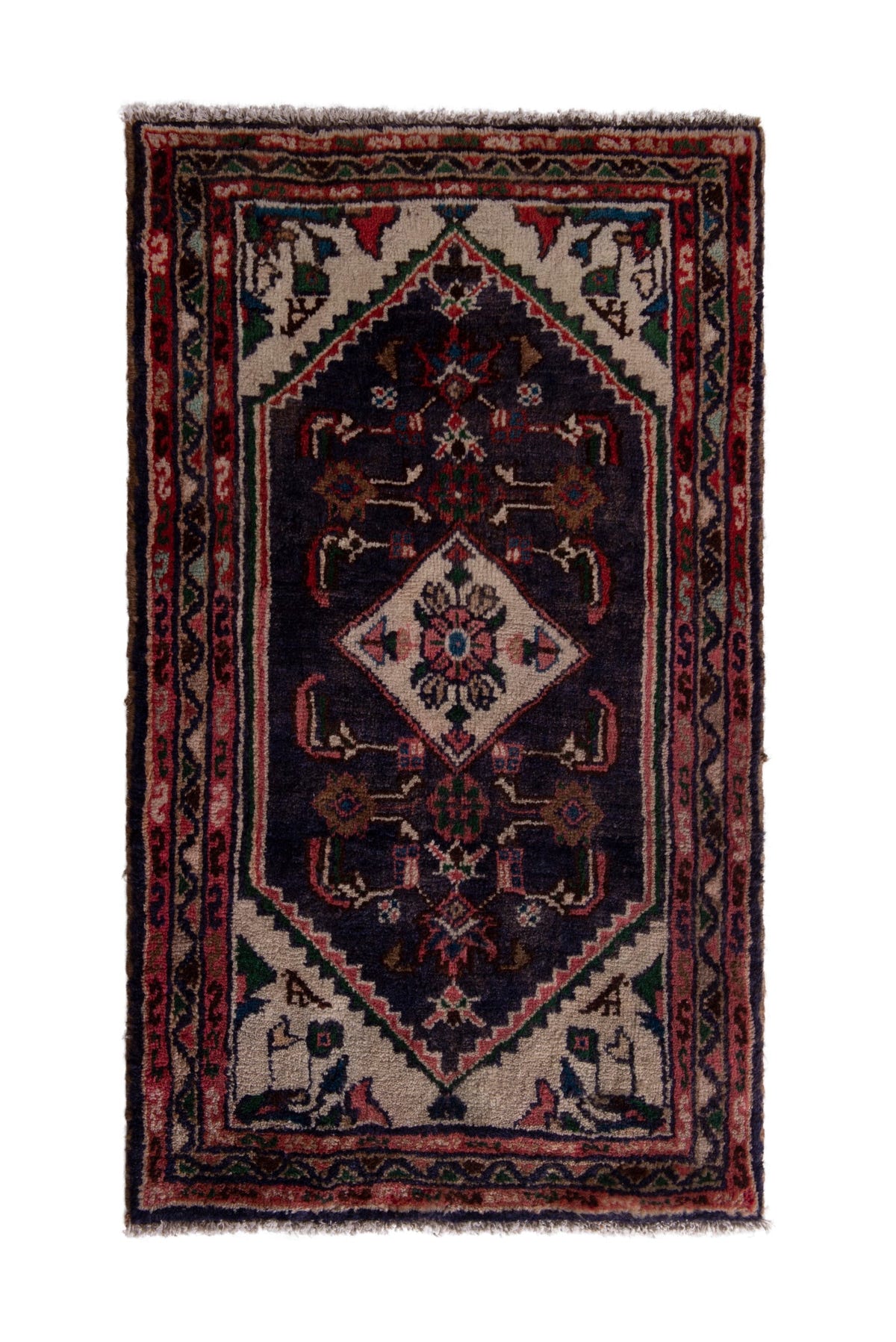 5224, Persian Hamadan Mini Rug