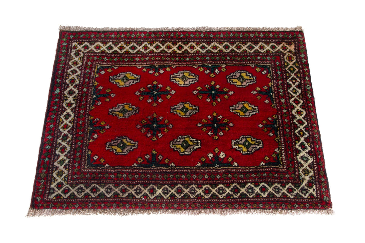 5227, Persian Torkaman Mini Rug