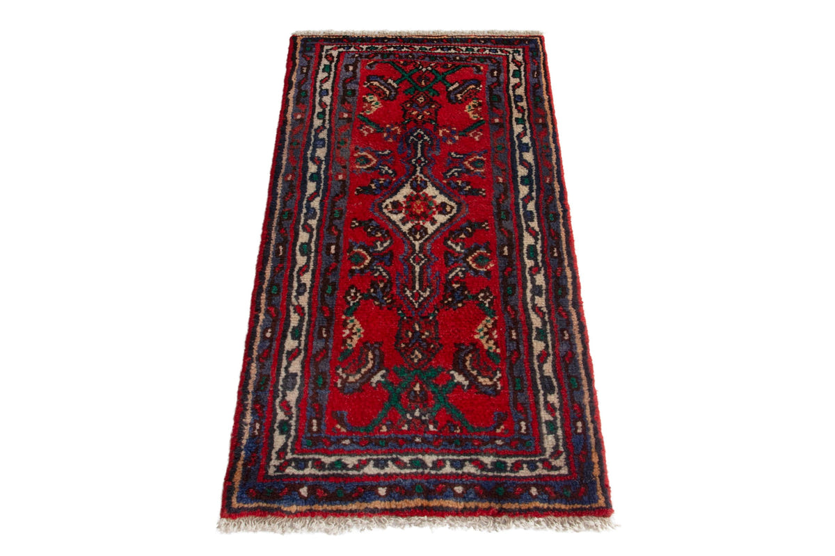 5229, Persian Hamadan Mini Rug
