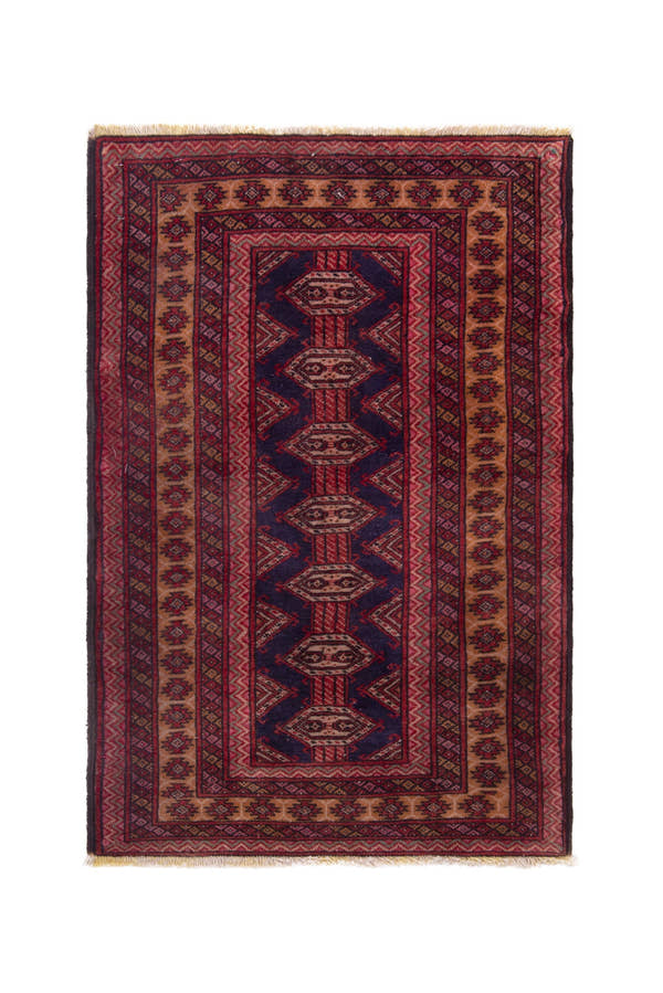 5232, Persian Torkaman Mini Rug