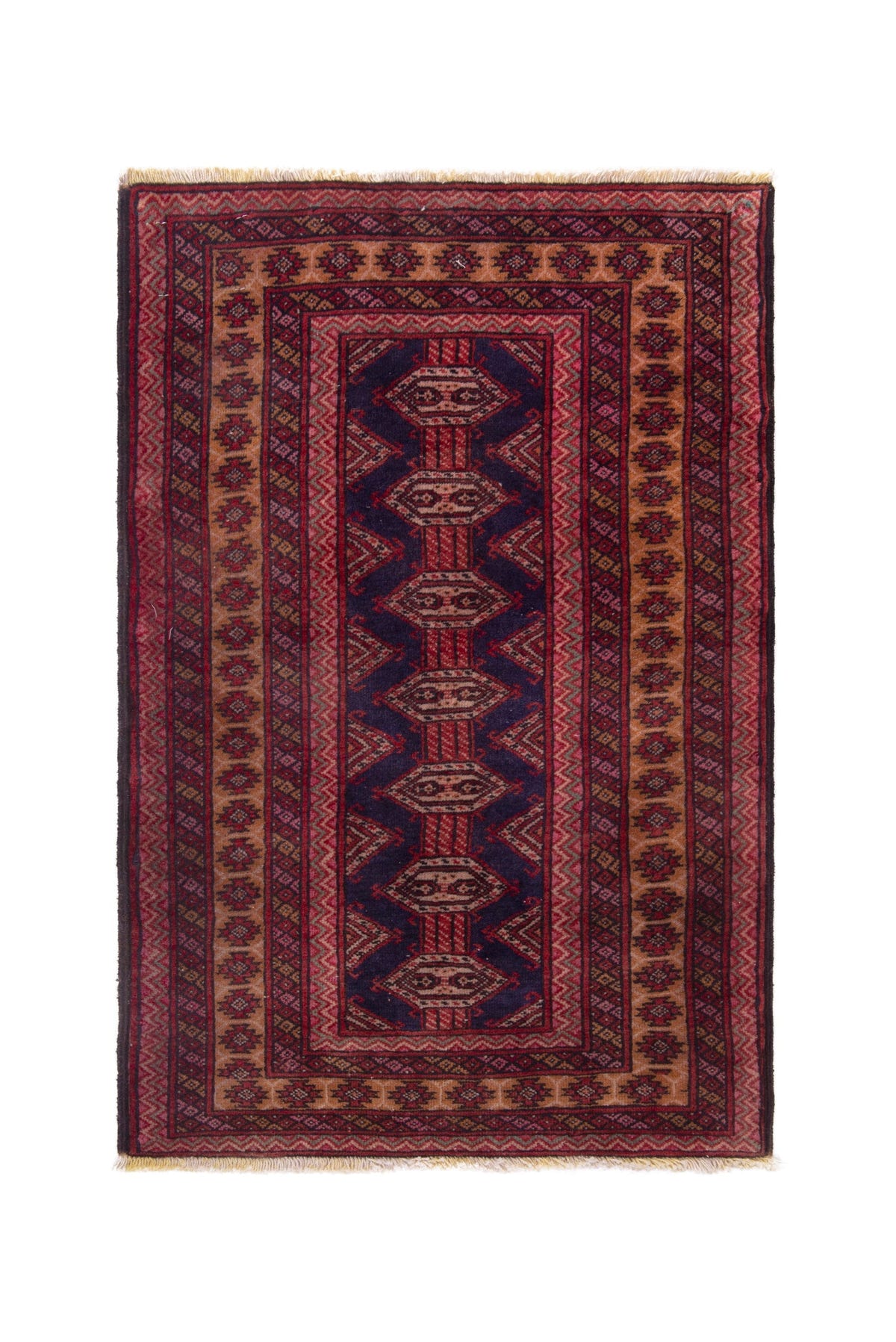 5232, Persian Torkaman Mini Rug