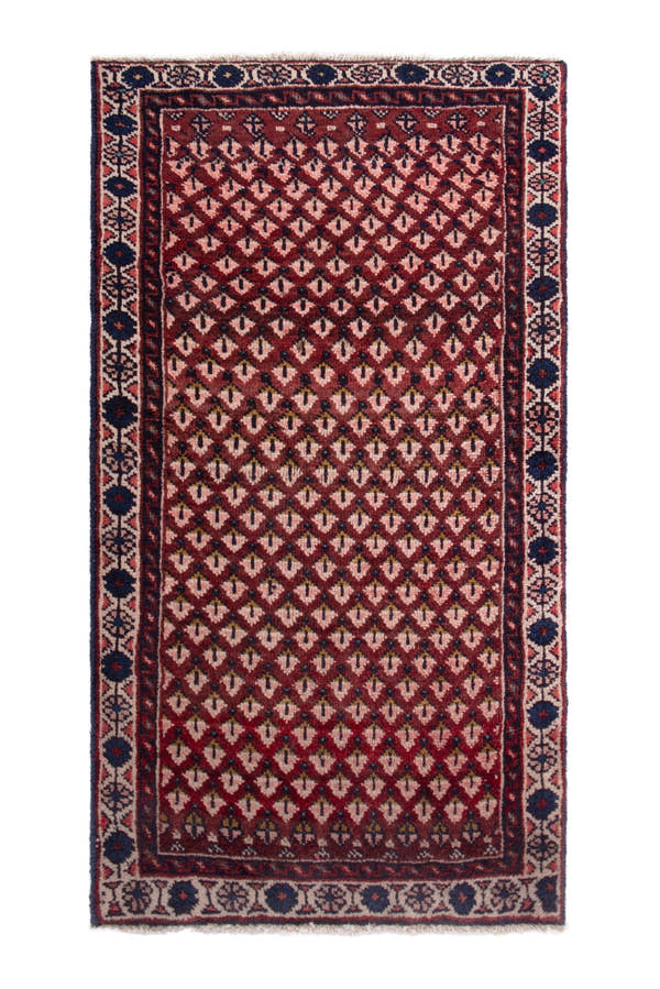 5237, Persian Botteh Mini Rug