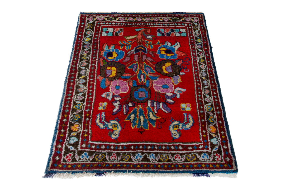 5238, Persian Hamadan Mini Rug