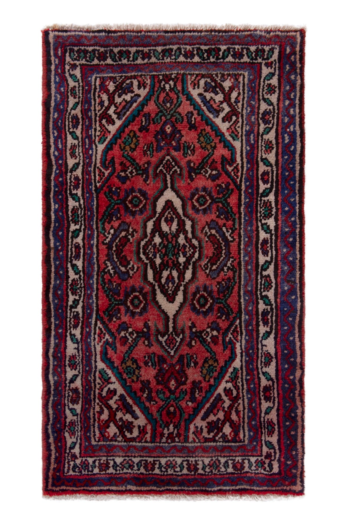 5243, Persian Hamadan Mini Rug