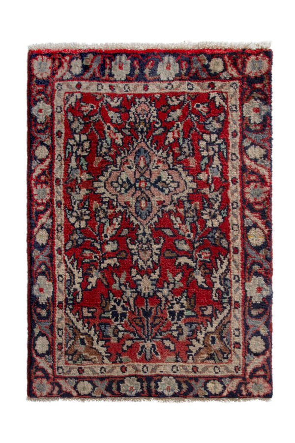 5246, Persian Hamadan Mini Rug