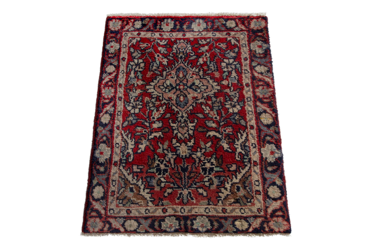 5246, Persian Hamadan Mini Rug