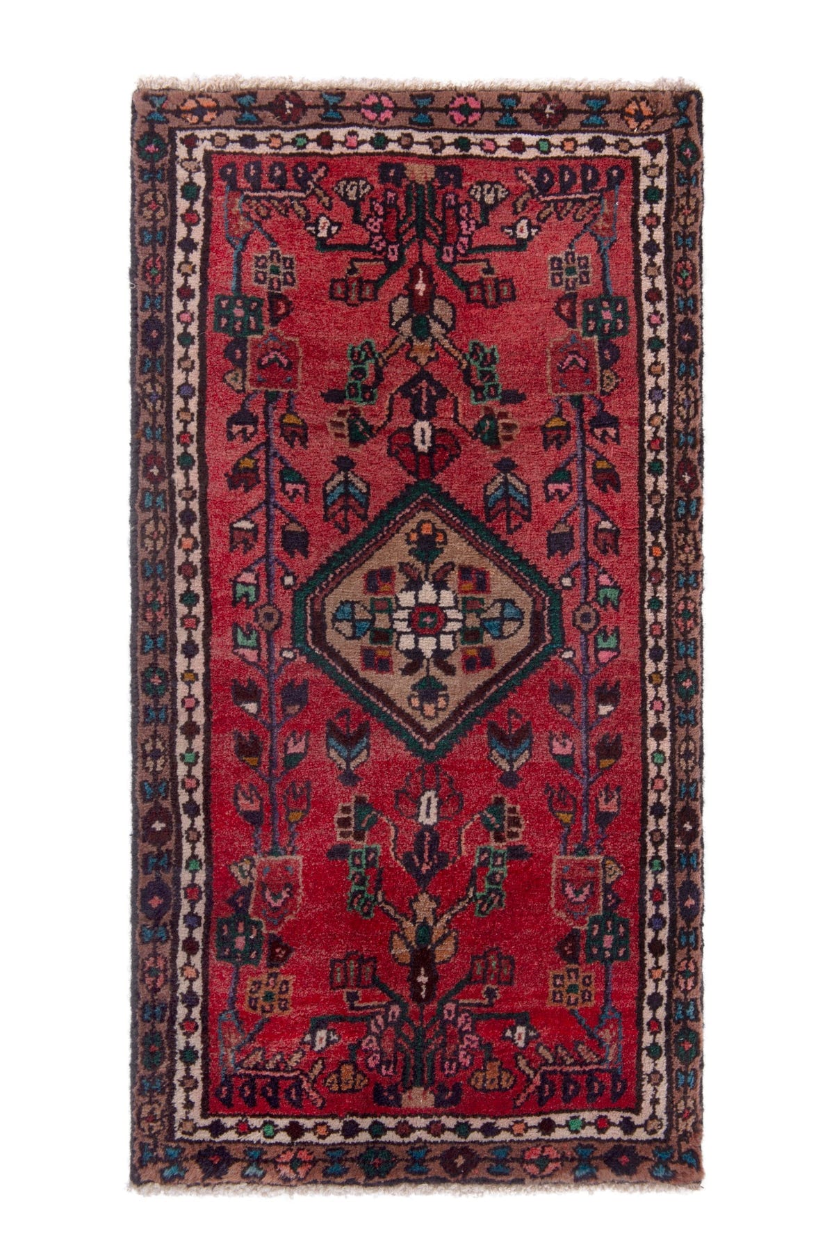 5247, Persian Hamadan Mini Rug