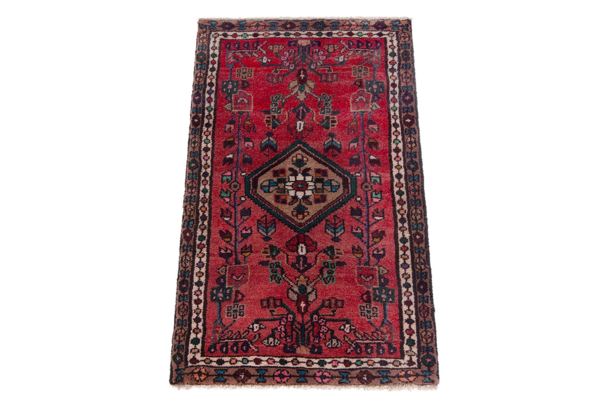 5247, Persian Hamadan Mini Rug