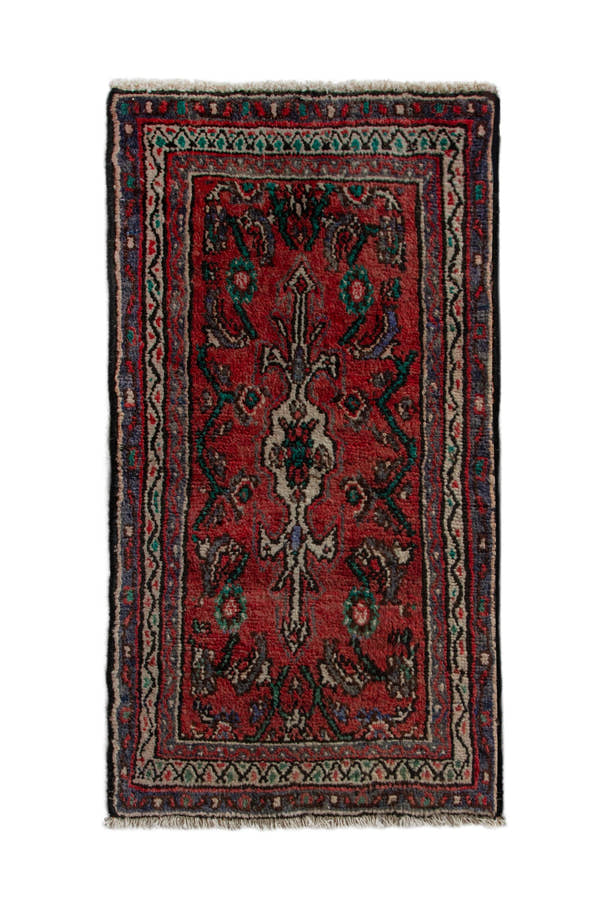 5256, Persian Hamadan Mini Rug