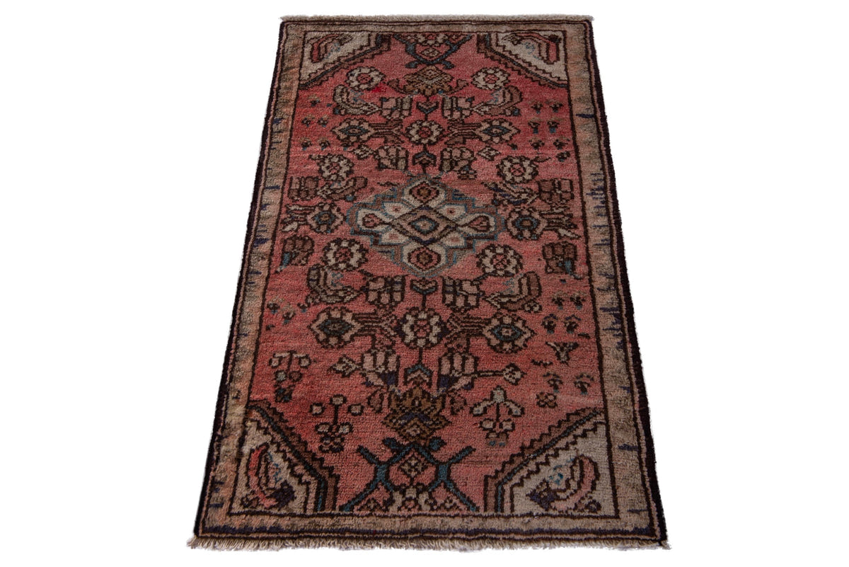5261, Persian Hamadan Mini Rug