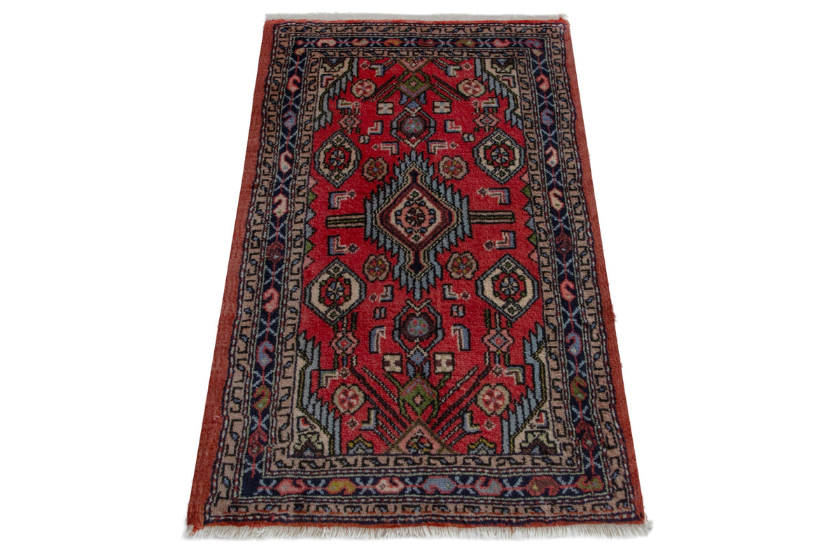 5271, Persian Hamadan Mini Rug