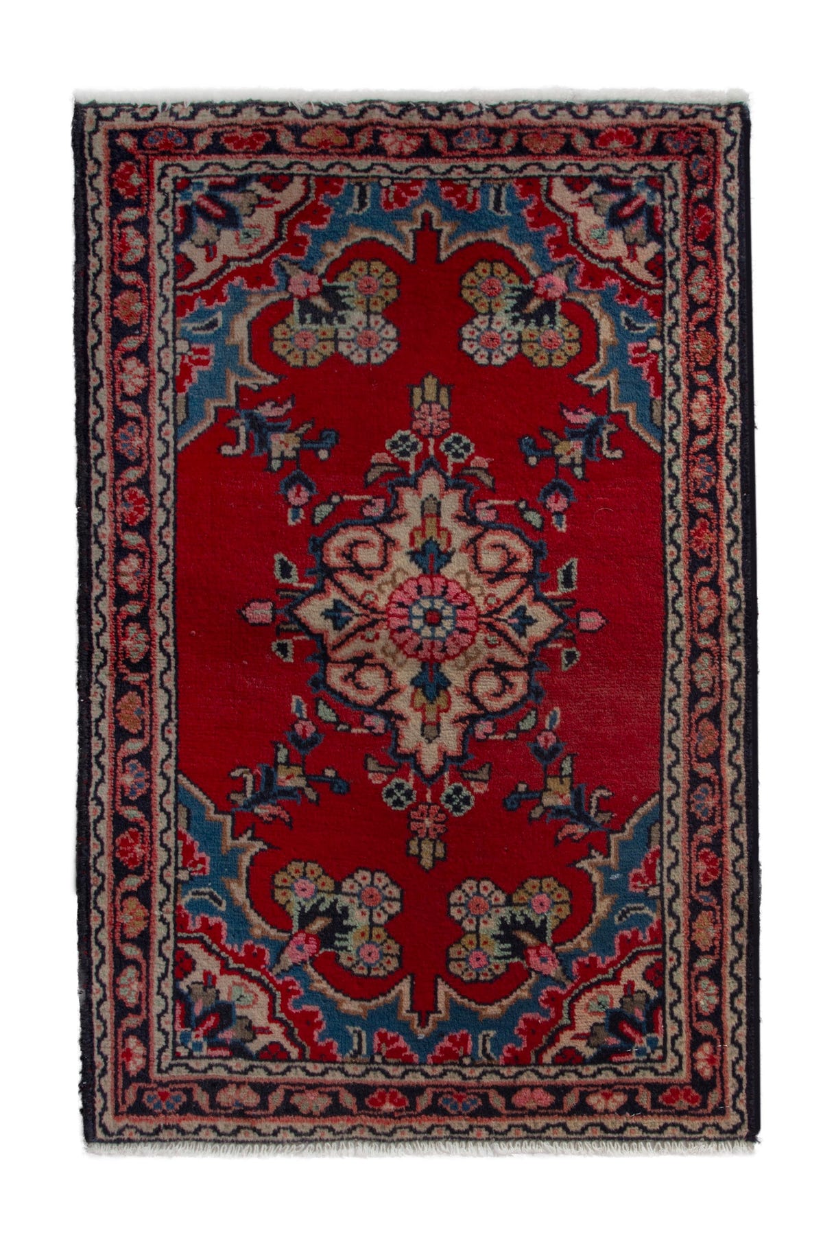 5277, Persian Hamadan Mini Rug