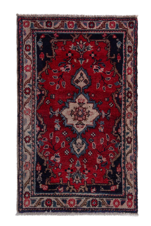 5284, Persian Hamadan Mini Rug