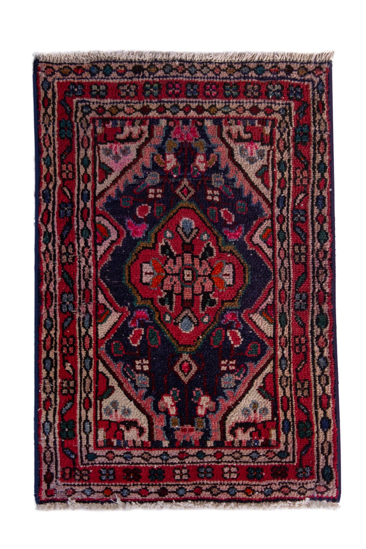 5285, Persian Hamadan Mini Rug
