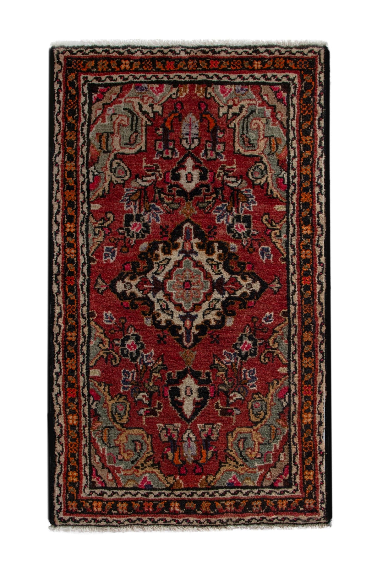 5287, Persian Hamadan Mini Rug