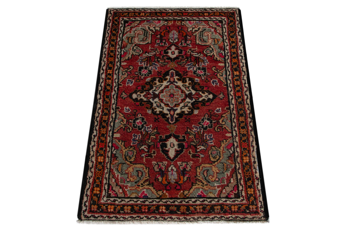 5287, Persian Hamadan Mini Rug