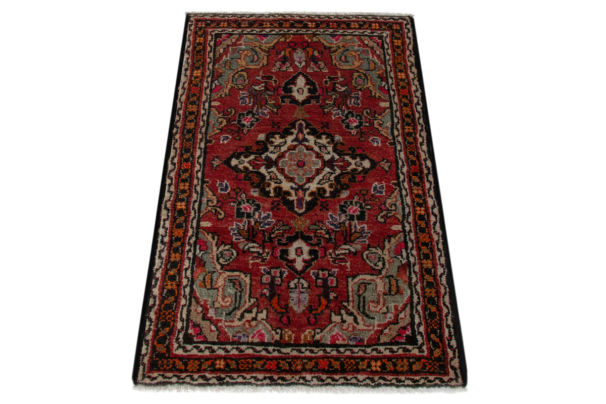5287, Persian Hamadan Mini Rug
