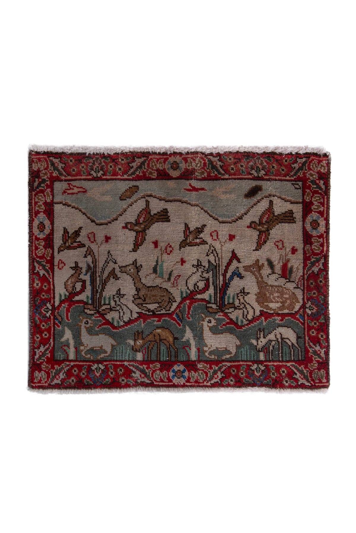 5292, Persian Tabriz Mini Rug