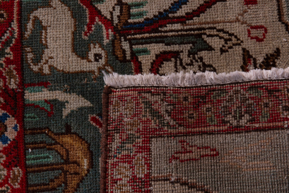 5292, Persian Tabriz Mini Rug