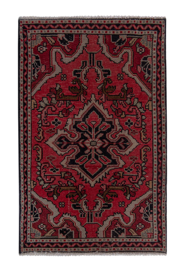 5296, Persian Hamadan Mini Rug