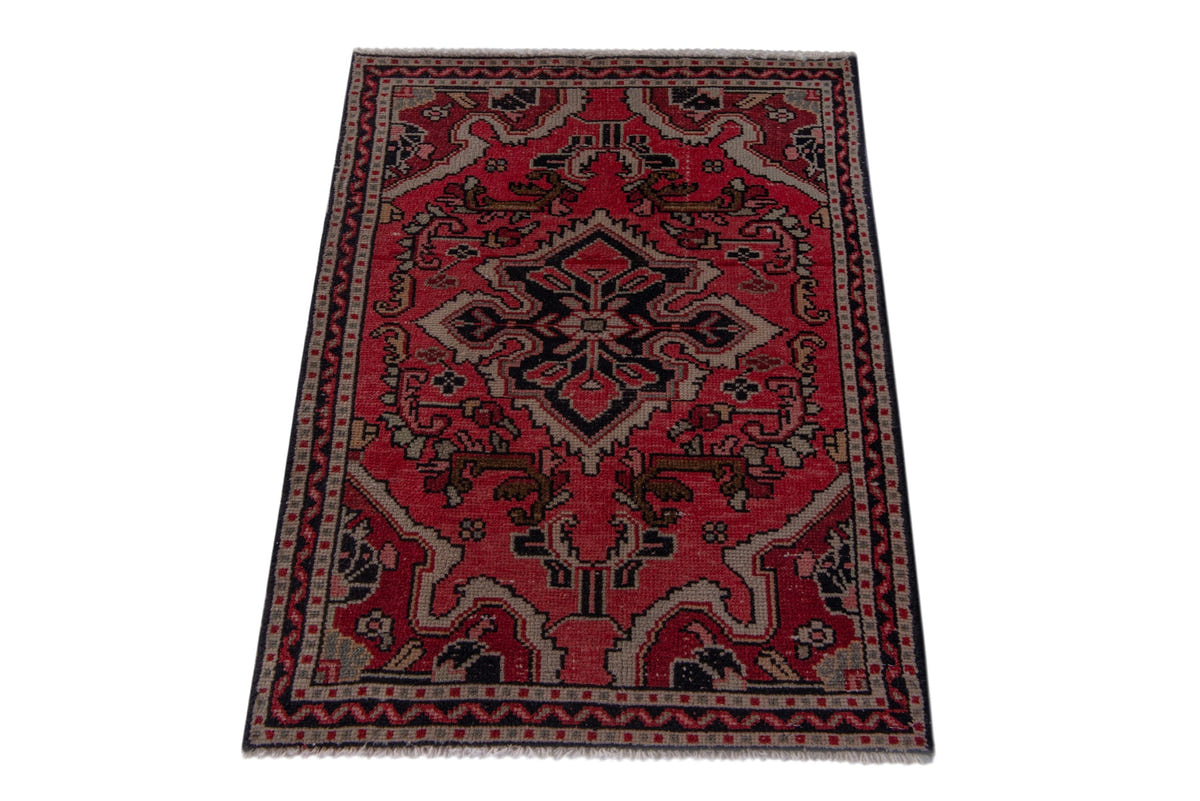 5296, Persian Hamadan Mini Rug