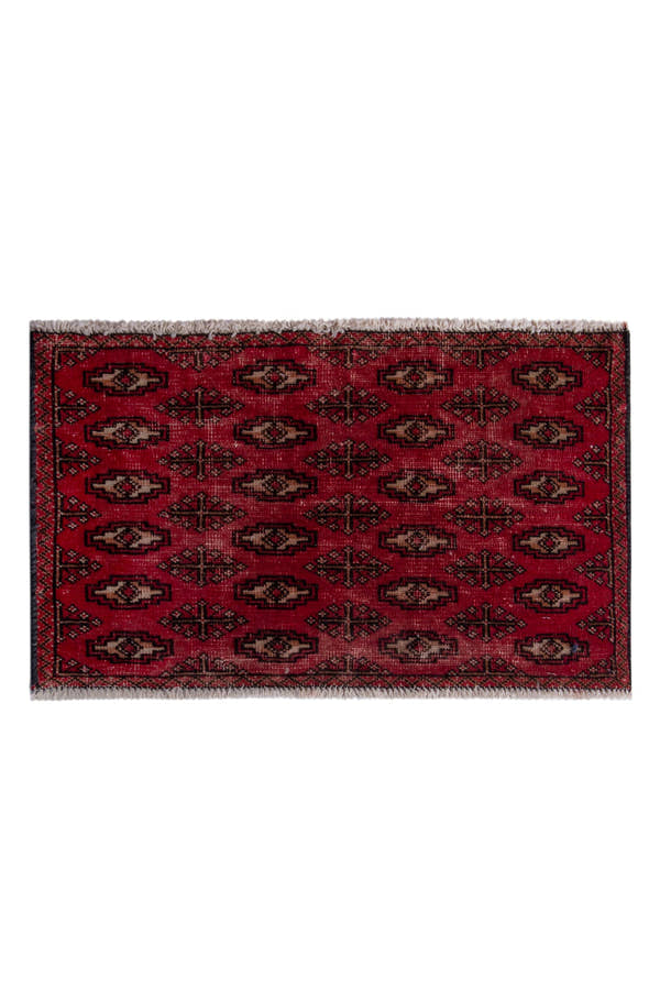5298, Persian Torkaman Mini Rug