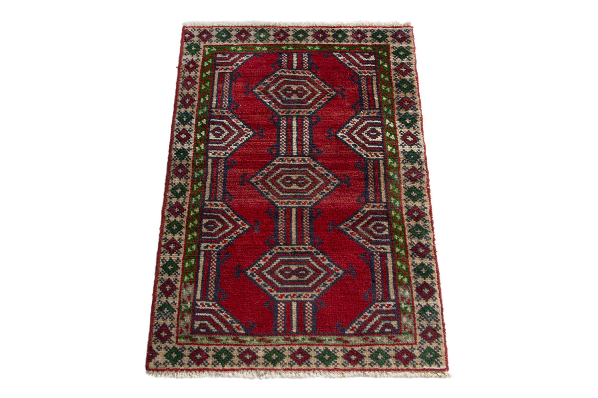 5299, Persian Torkaman Mini Rug