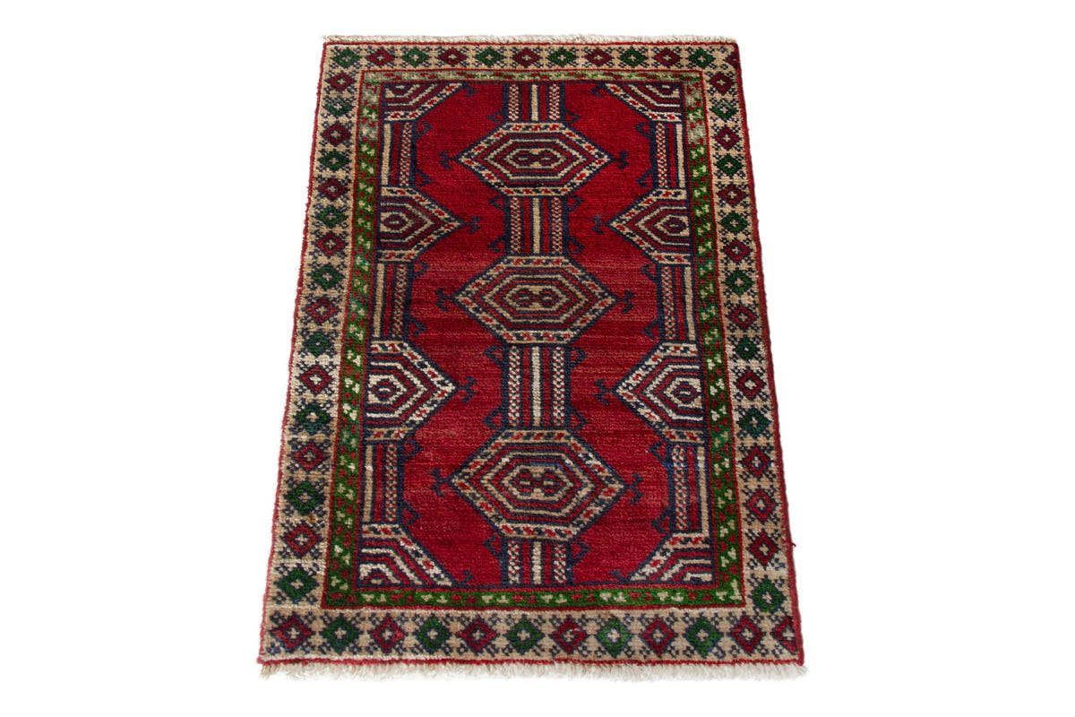 5299, Persian Torkaman Mini Rug