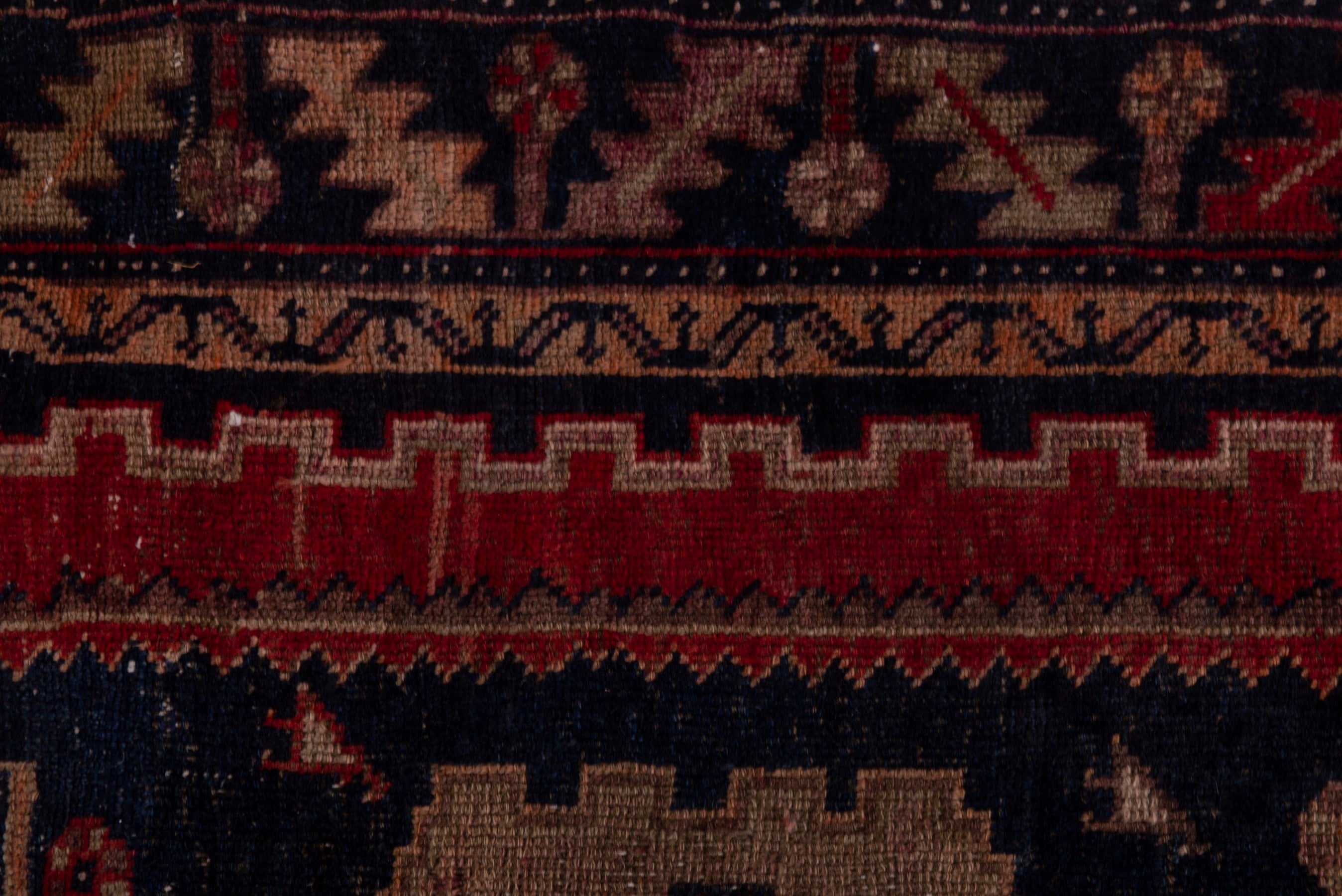 Persian Lori area rug in rust and dark blue, view 16 of 21