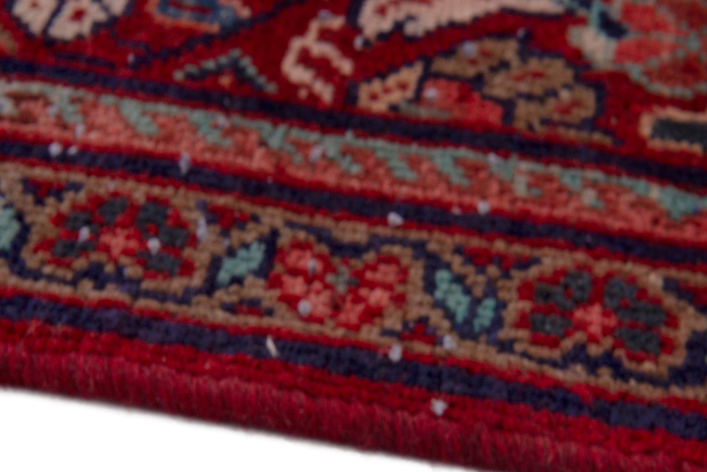 Persian Mahal area rug in deep red and rust, view 11 of 21